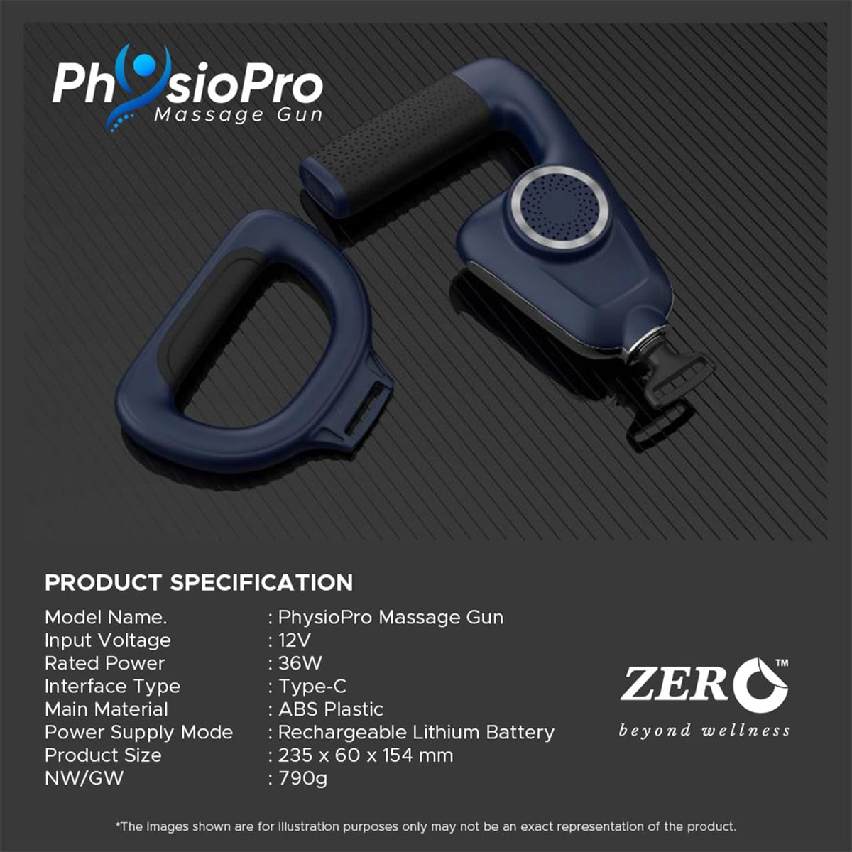 Physio Pro Massage Gun - Zero Healthcare UAE