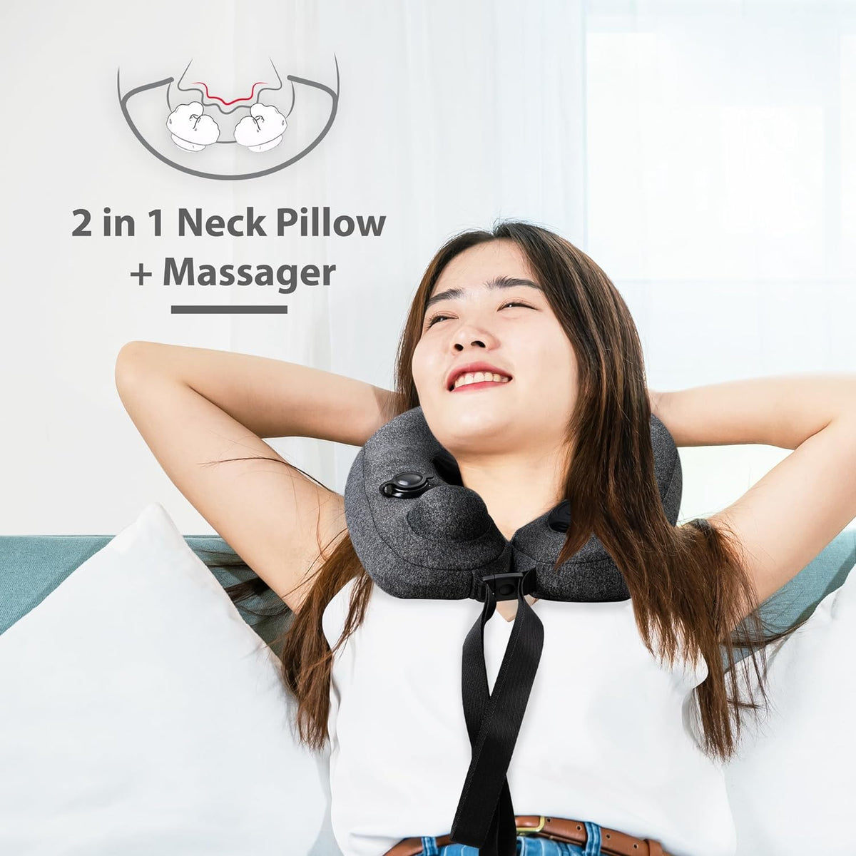 uCuddle-Cervical Neck Massage Pillow - Zero Healthcare UAE