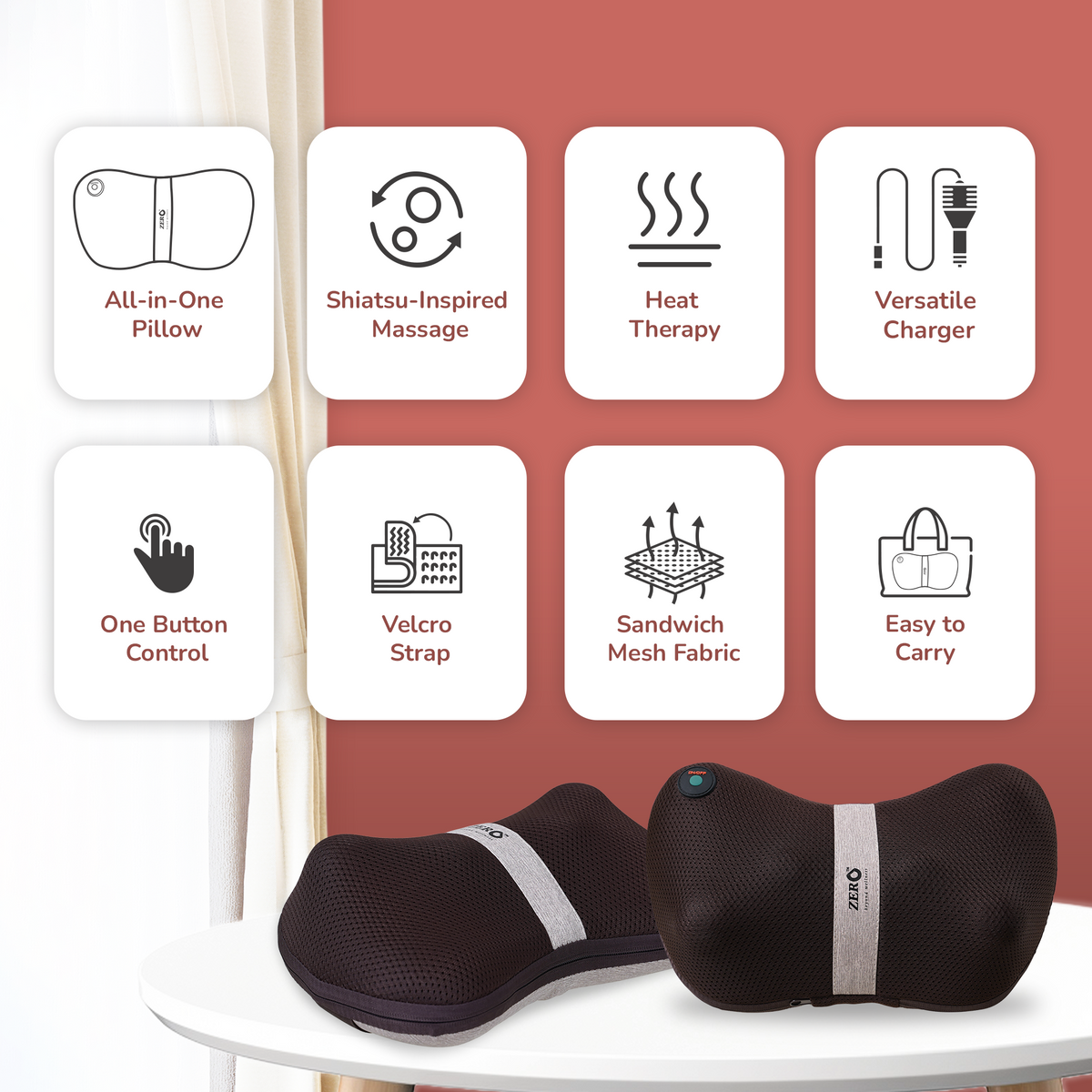 Massage Pillow | Mellow Shiatsu