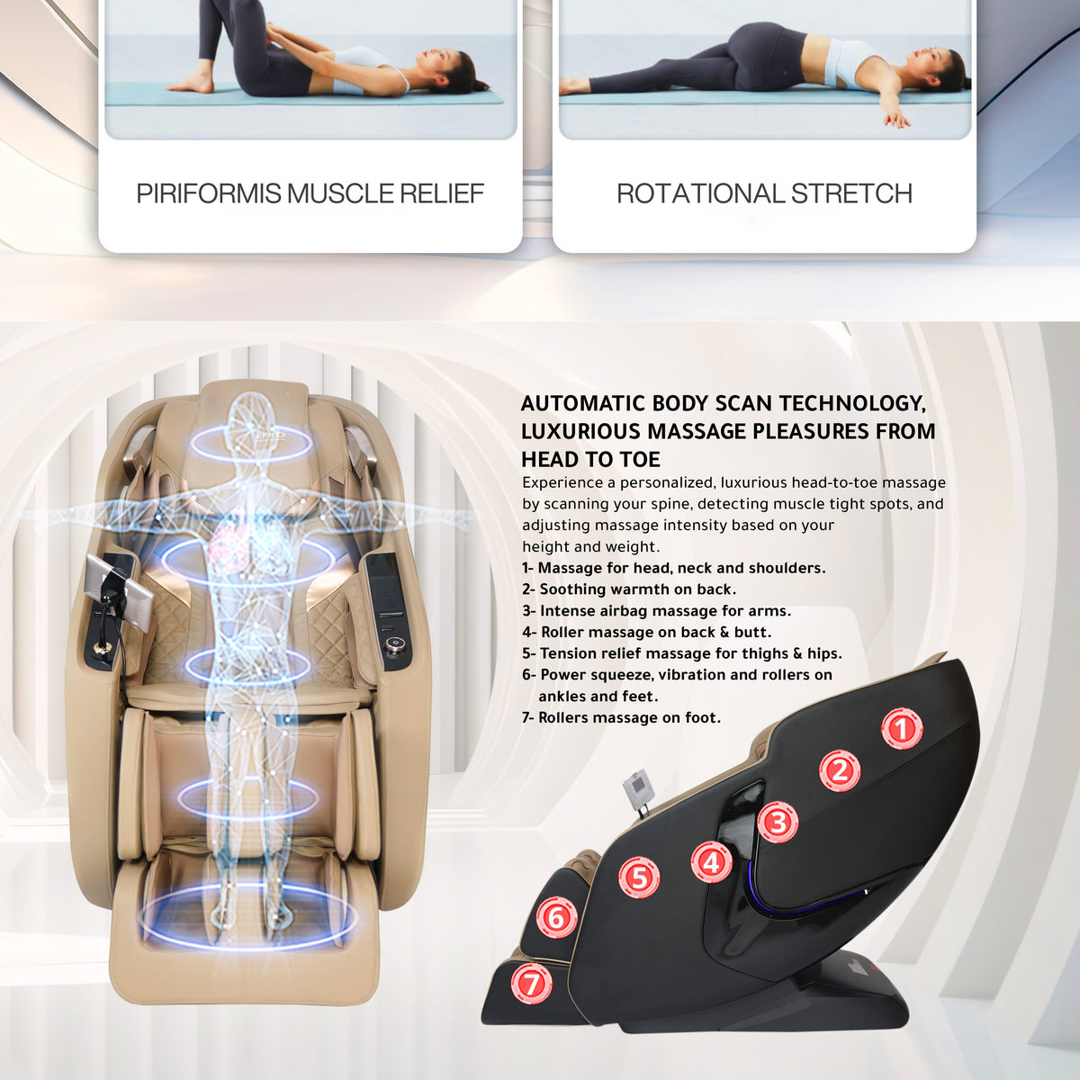 ZERO HEALTHCARE U-Majestic Massage Chair Immerse yourself in blissful tranquility